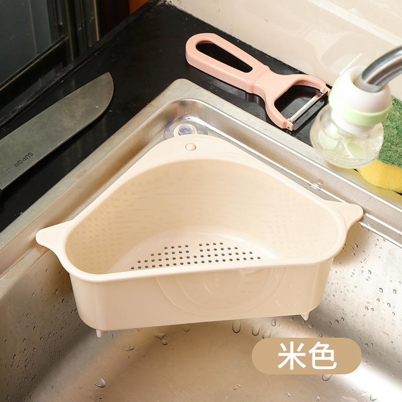 Triangular draining basket for kitchen sink Specification image
