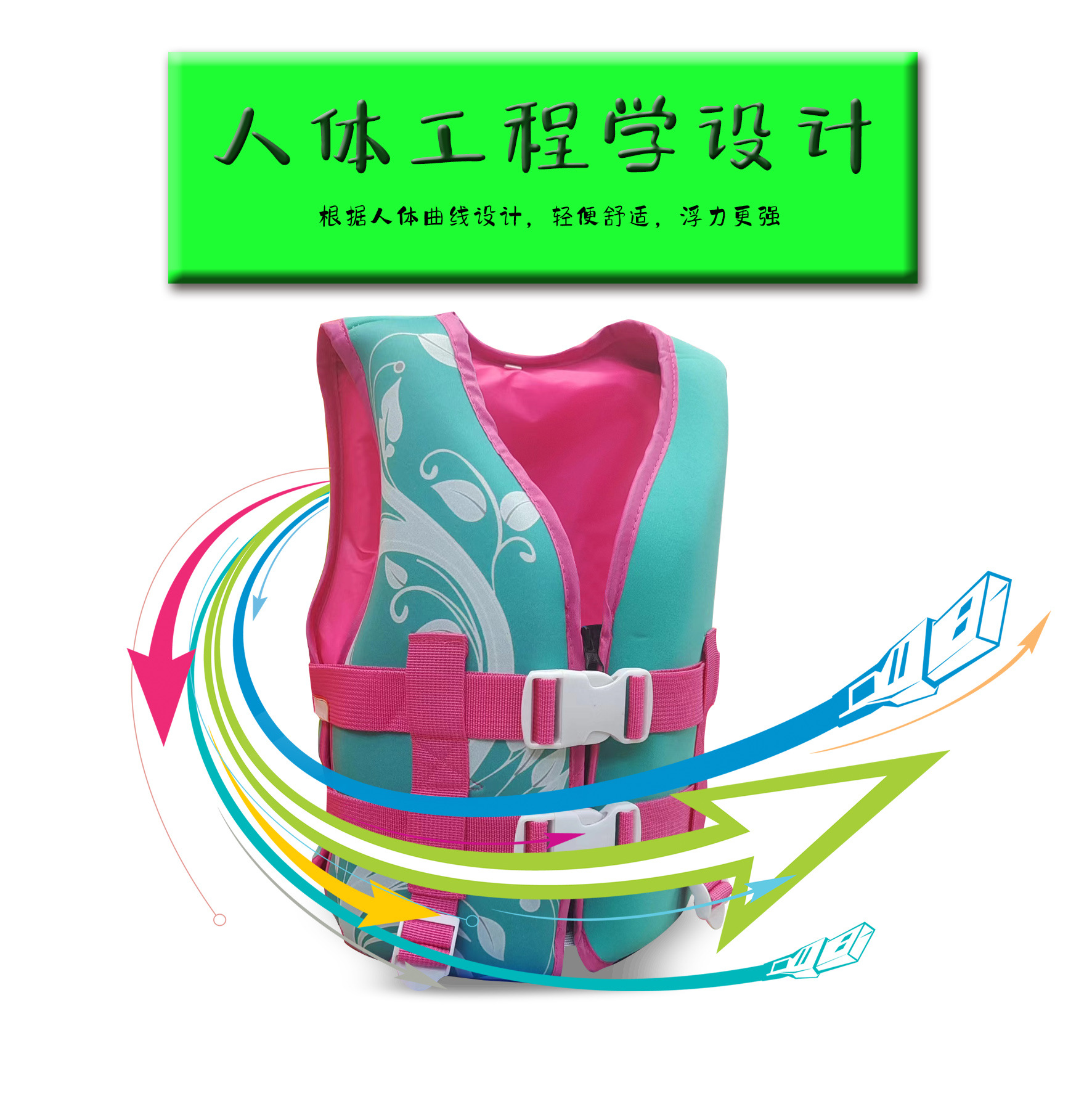 Submersible Sbr Neoprene Buoyancy Life Jacket For Children 2 To 8 Years Old Small Quantity Wholesale Pearl Cotton Swimsuit Application Scenario