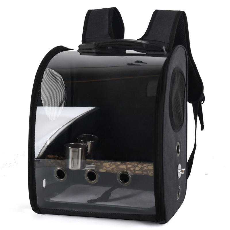 Manufacturer wholesale pet bird bags, transparent, breathable, large-space parrot bags, portable backpacks for carrying cages when going out, pet bird bags Specification image