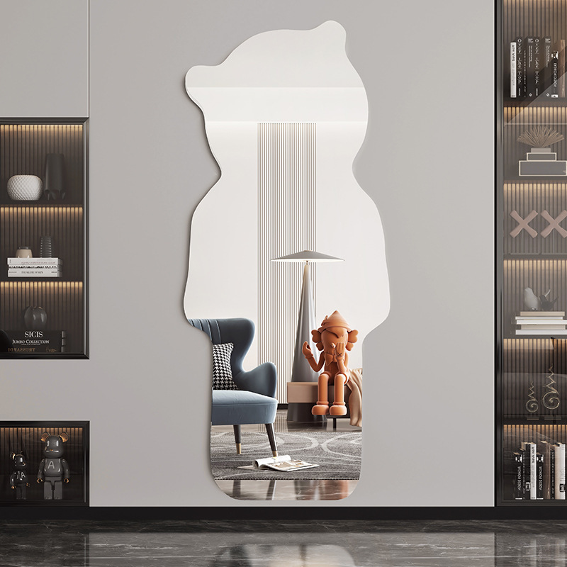 Full-length dressing mirror, special-shaped mirror details Picture