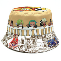 Japanese anime printed fisherman hat cartoon One Piece Nautical King Day all the visor hats for men and women casual basin hats
