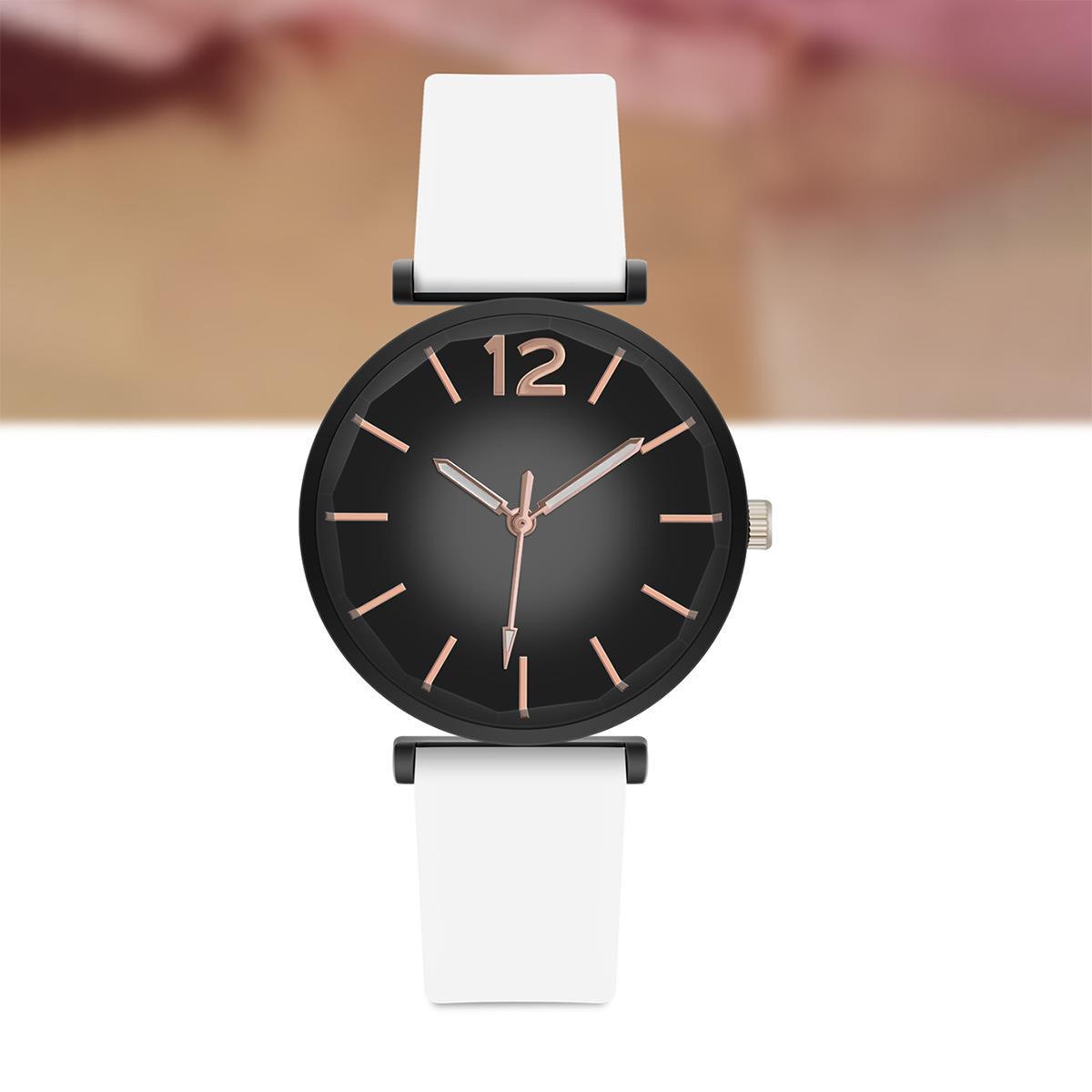 Cross-border new women's silicone watch bestseller, Small green simple and casual Douyin jelly watch in stock, wholesale from the manufacturer Specification image