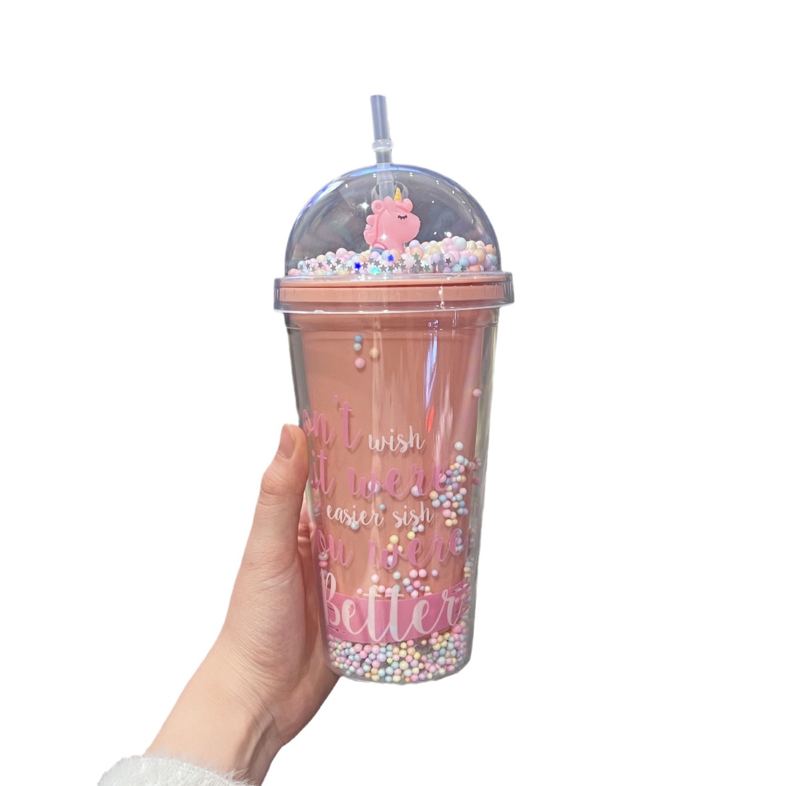 水杯/塑料杯/富光水杯/运动水杯/大肚杯白底实物图
