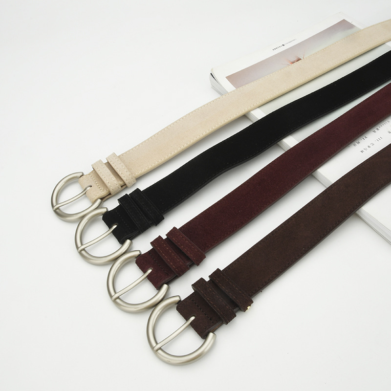 腰带女款磨砂针扣牛仔裤连衣裙腰带百搭装饰高级感复古文艺皮带女详情图2