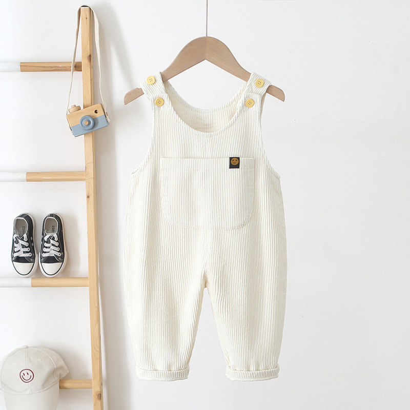 Hot-selling ins2024 Spring and Autumn Korean-style children's overalls, versatile one-piece corduroy overalls for babies aged 0-3 Application Scenario