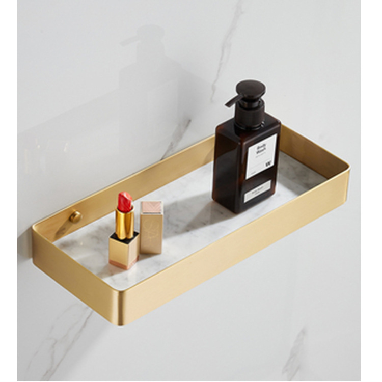 Nordic Light Luxury Gold Full Copper Bath Towel Rack Bathroom Bathroom Gold Towel Rack Weighted Hardware Pendant Set Application Scenario