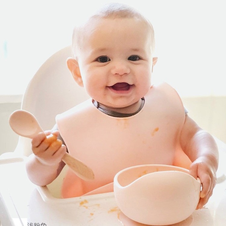 餐具套装硅胶/儿童硅胶餐具/碗套装儿童/餐盘几件/水杯挂绳产品图