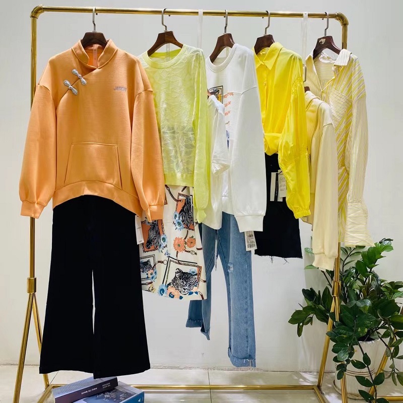 捡漏品牌组合女装折扣系列春夏款断码货品衣服广州十三行女装