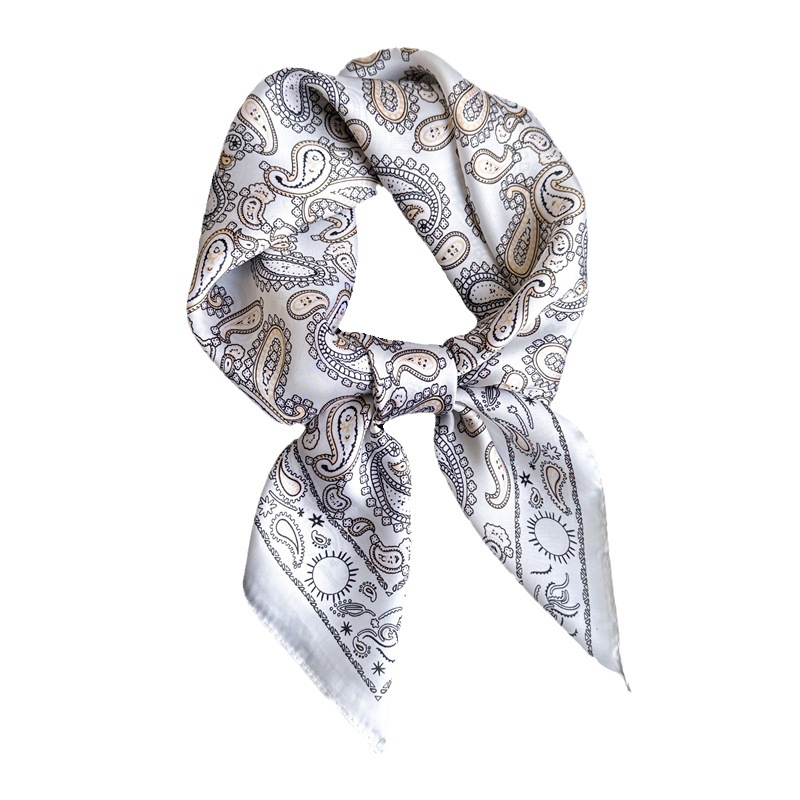 Simple Cashew Nut Butterfly Pattern Scarf Women's Spring/Summer Scarf Travel Sun Protection Shawls All Match Decorative Scarf Career Item Picture