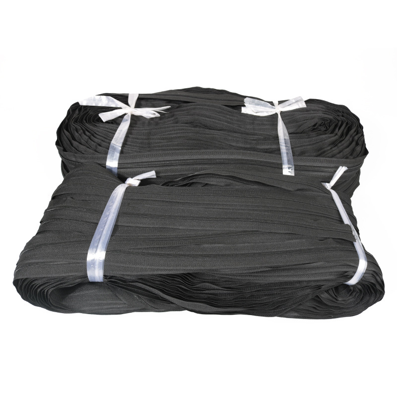 3号5号尼龙拉链码装黑色整捆拉锁 服装辅料工厂批发拉链条zipper详情图4