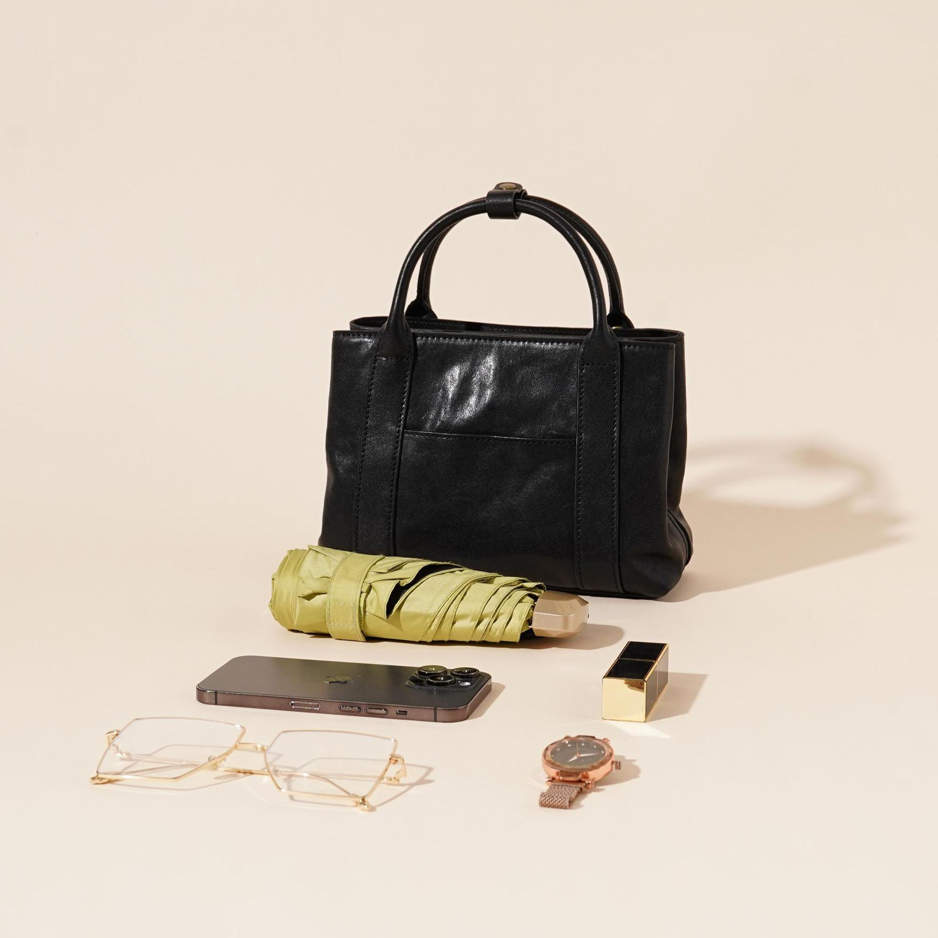 2025新款大容量真皮手提包女高级感百搭斜挎包休闲时尚单肩包牛皮详情4