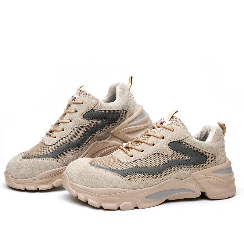 Labor Protection Shoes For Men And Women Steel Baotou Kevlar Anti-Puncture Cloth Anti-Smashing Anti-Puncture Wear-Resistant Anti-Slip Electric Welder Safety Protection Shoes High Top Factory Direct Sales details Picture