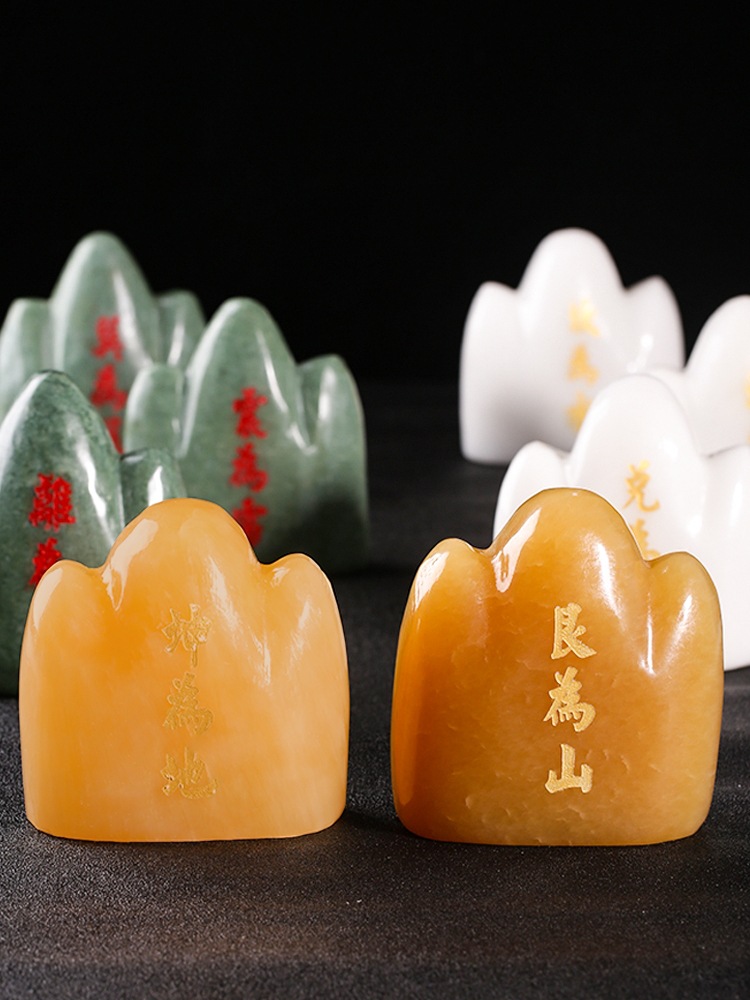 Lack of corner corner of the house special Taishan stone dare to retro natural jade home decoration office floor jewelry details Picture