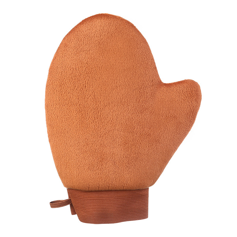 Oiled Gloves Body Lotion Sunscreen Essential Oil Full Body Flocked Tanning Oiled Bath Towel Body Lotion Mitts Item Picture