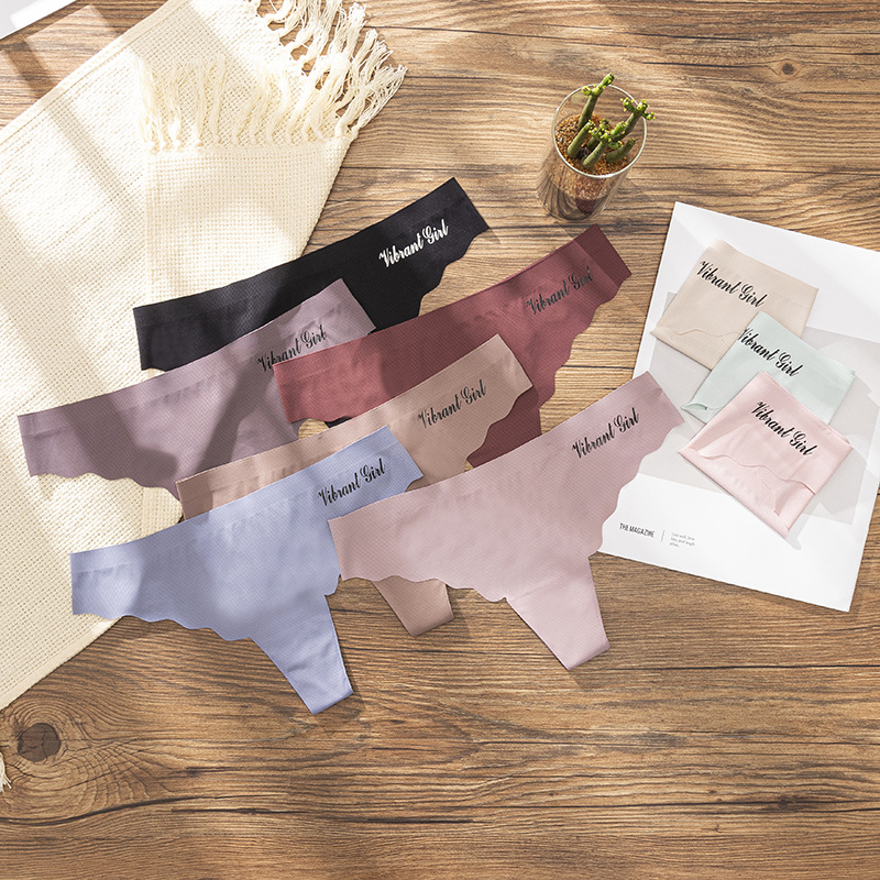 Foreign Trade Supply New Thong Women Europe And The United States Sexy Invisible Sports T Pants Low Waist Breathable Cotton Crotch Underwear