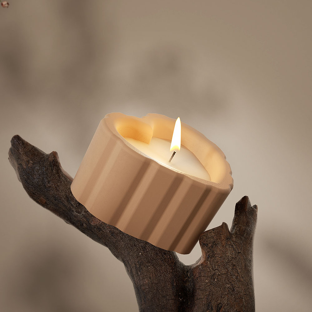 diy crystal resin resin gypsum heart-shaped rhombus candle cup incense burner stand ornament, silicone mold handicraft ornament, handicraft Specification image