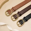 A new cross-border women's belt with a high-end retro pin buckle jeans and a fashionable and versatile leather belt Application Scenario