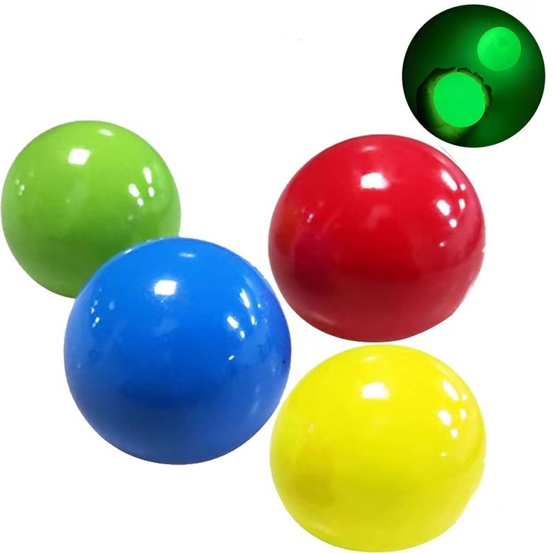夜光粘性球粘墙球减压发泄球tpr可互动吸顶球详情图2