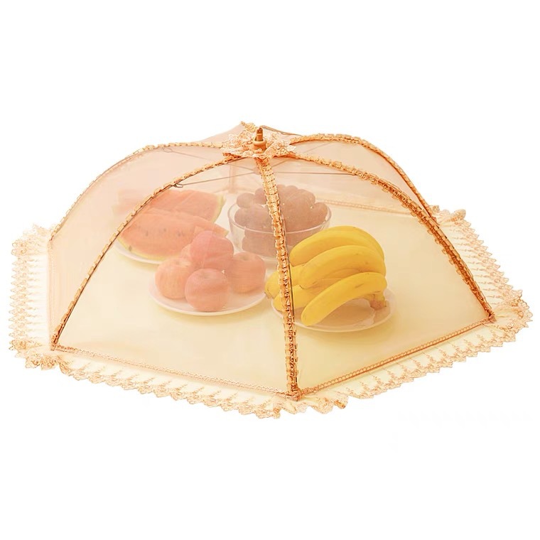 Wholesale kitchen food covers, leftover food covers, mosquito and insect repellent hot cover, foldable round meal covers for household use Item Picture