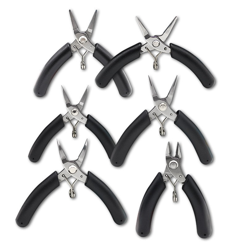 DIY model cutters, small jewelry pliers, manual craftsmanship toothless pointed-nose pliers, palm tools, mini pliers Item Picture