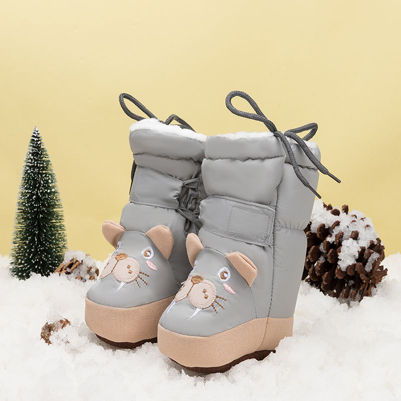 Winter fleece and thickened baby shoes, cotton pants, baby cotton shoes 3-6-12 months soft-soled high-top shoes that won't fall off, walking shoes Application Scenario
