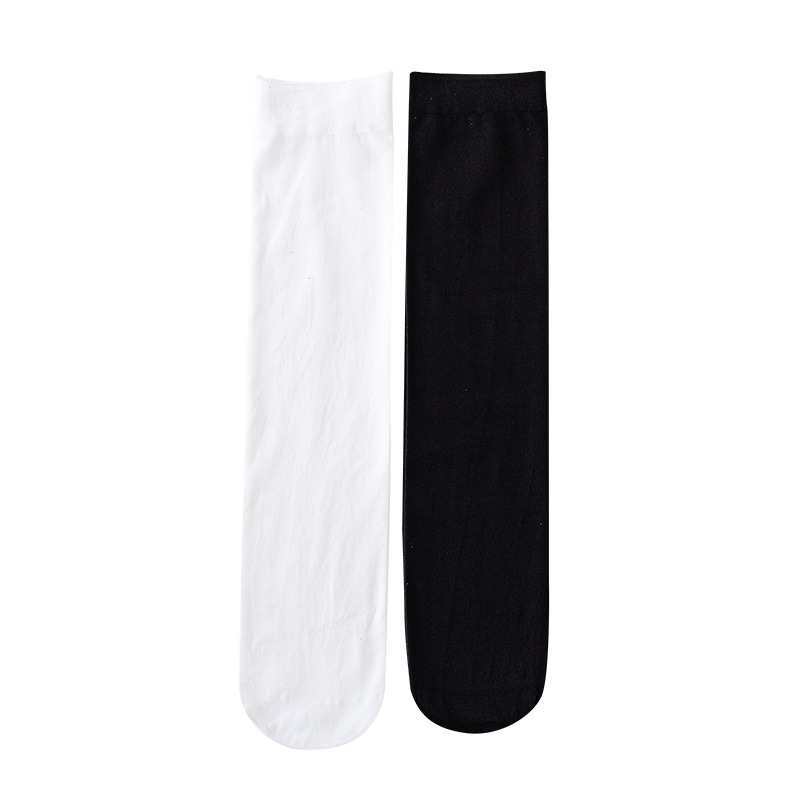 Women's Socks Summer Thin Calf Socks Long Over The Knee Jk Pressure Thin Legs Summer Black Ice Ice Stockings Item Picture