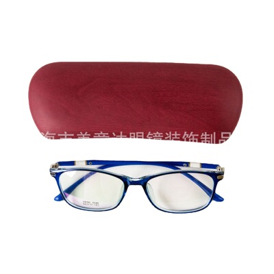 木纹皮质光学镜眼镜盒学生近视眼镜老花眼镜盒详情图1