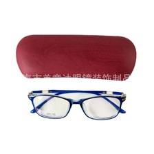 木纹皮质光学镜眼镜盒学生近视眼镜老花眼镜盒