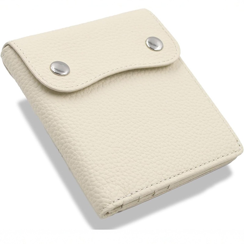 Mini, simple and short cross-border women's genuine leather wallet with a top layer of cowhide, multi-slot card case and short wealth cloth