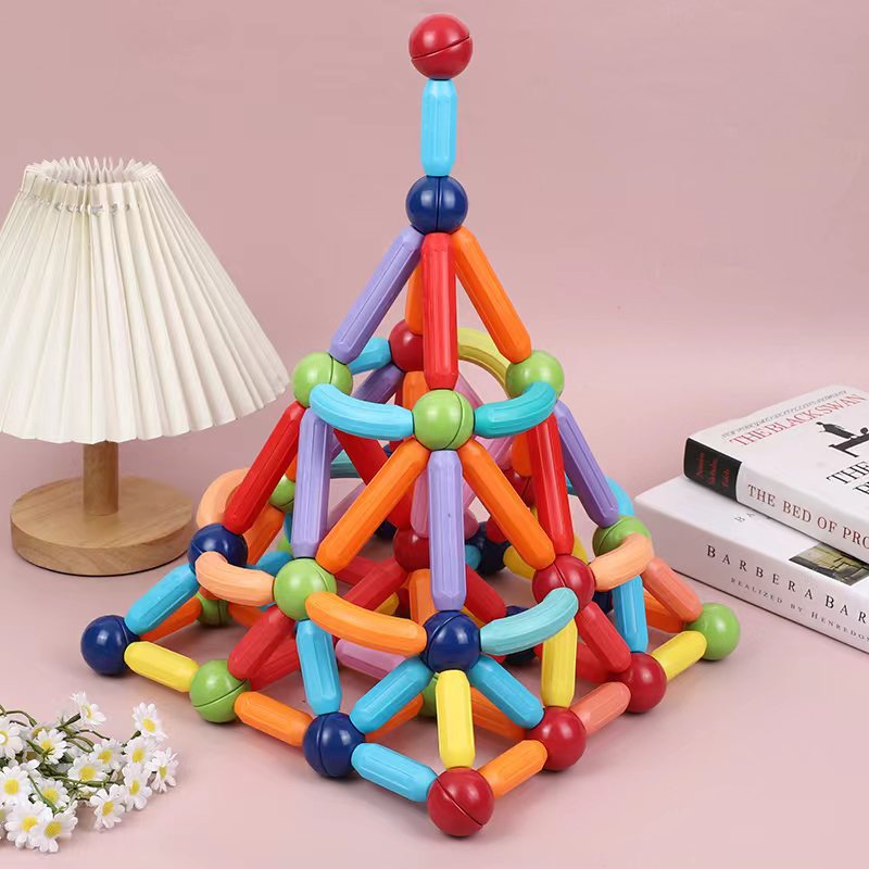 Variable magnetic bar strong magnetic toy building blocks magnetic bar children's educational magnet magnet bar early education strong magnetic bar details Picture