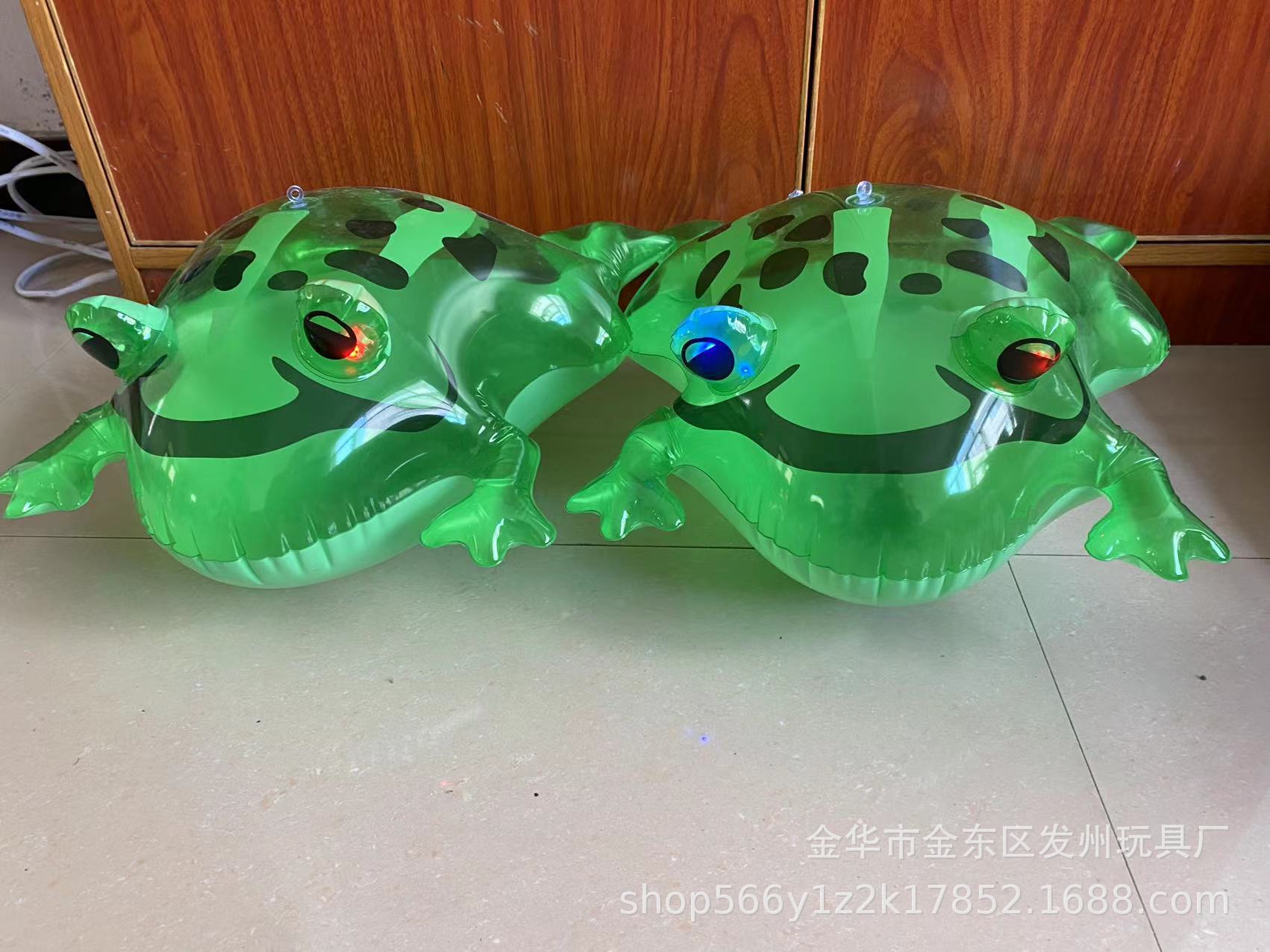 发光青蛙网红气球青蛙 充气青蛙 青蛙套装 夜市摆摊小商品蛙
