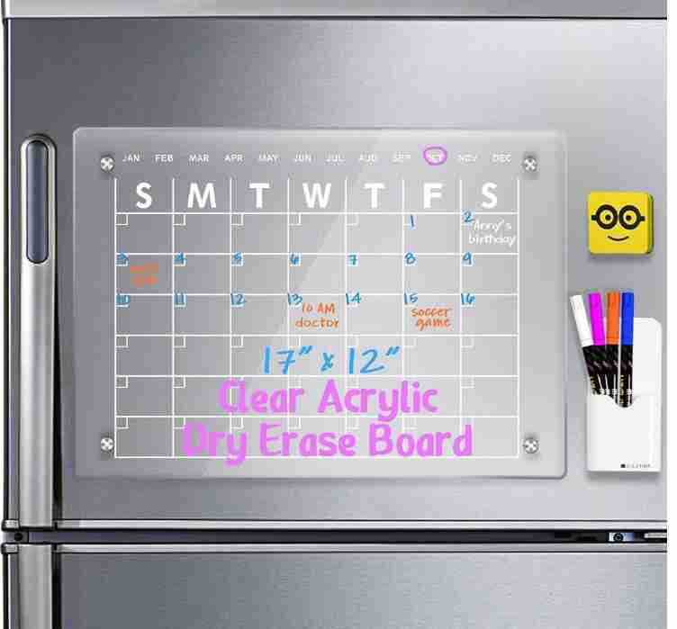 Transparent acrylic dry-wiping board magnetic fridge magnets Application Scenario