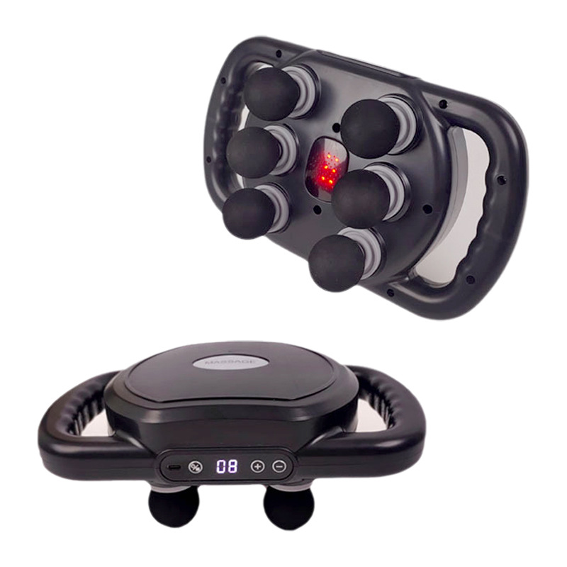 New six-head fascia gun manufacturer for foreign trade, new muscle relaxation fascia gun, neck membrane deep massage device, wholesale in stock Item Picture