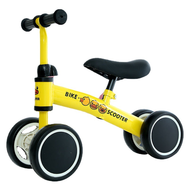 Children's Four-Wheel Balance Bike Pedalless Baby Scooter Kids Scooter 1-2-3 Year Old Bike With Two Wheels Item Picture