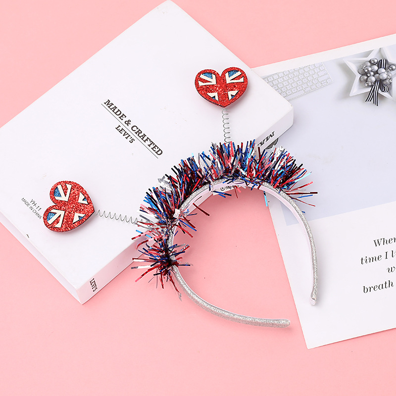 Qiwei Accessories Exclusive Qiwei Accessories Exclusive New Christmas ball feather Silk Hair band, white snowflake light hair accessory, fairy foot upside-down headband handicraft Application Scenario