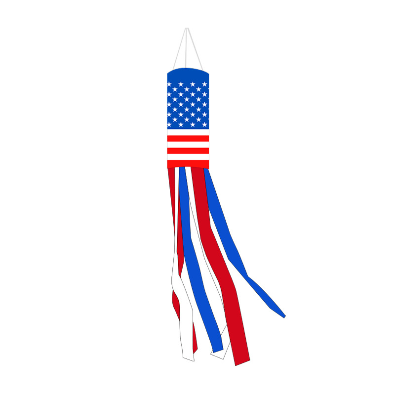 Customized polyester American flag for cross-border Independence Day wind tunnel flags, National Day decoration, courtyard arrangement, and polyester American flag Item Picture