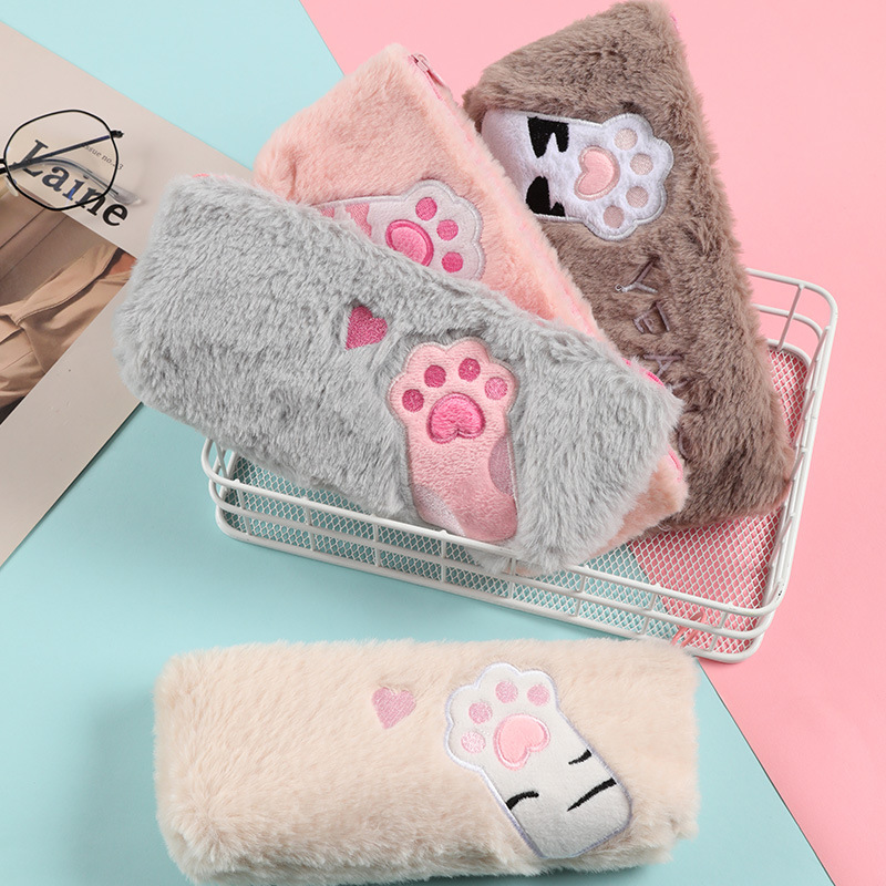 卡通毛绒猫爪细节图