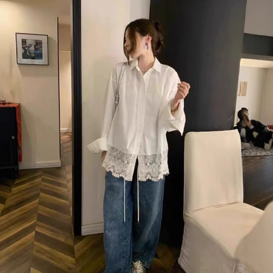 衬衫女/衬衫全棉格子女/上衣桑蚕丝/衬衫/衬衫女长袖百搭产品图