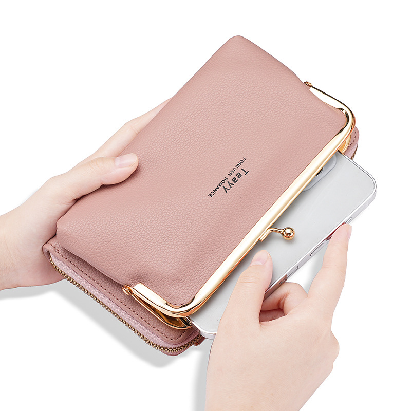 A fashionable double-layer crossbody phone bag for 2022, a simple and versatile mini crossbody bag Item Picture