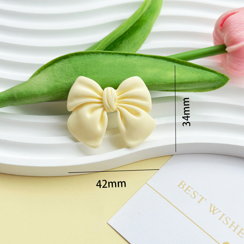 Cartoon simulation bow tie diy resin accessories, phone cases, cream glue DIY hair clips, wholesale of handcrafted materials pic 18