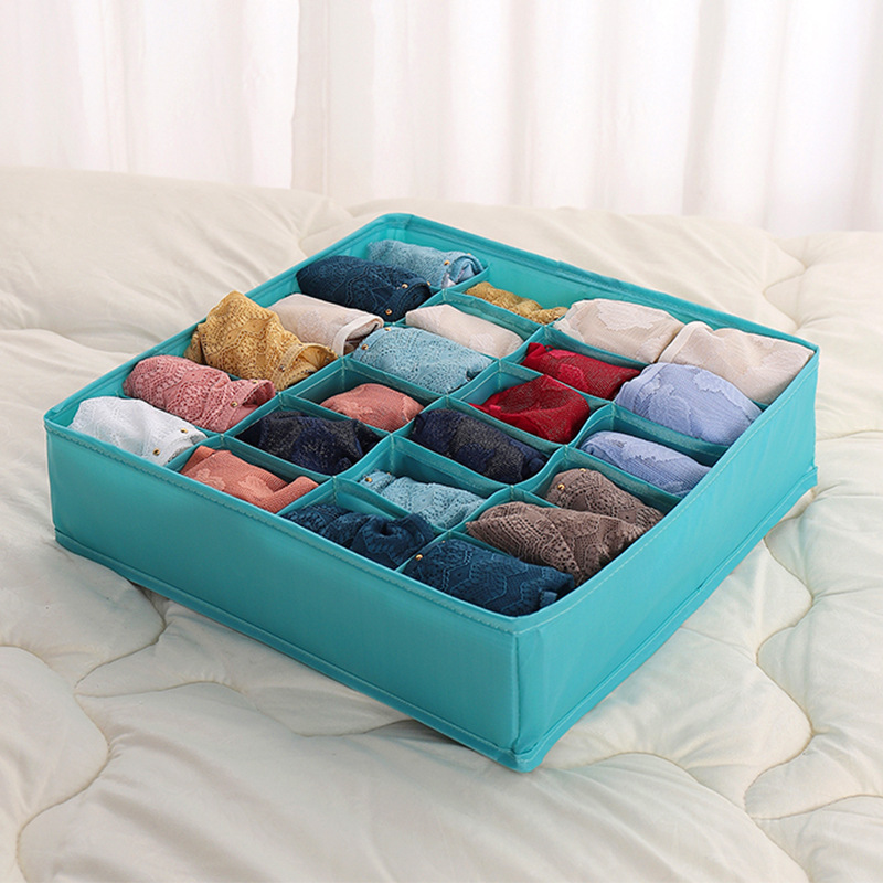 24 Grid Underwear Socks Storage Box New Washable Underwear Storage Box For Amazon Cotton details Picture