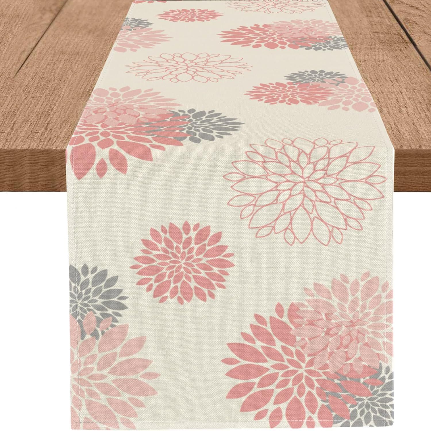 Cross border Amazon Beige doily Modern elegant farmhouse geometric table decorated Family dining party table Flag Specification drawing