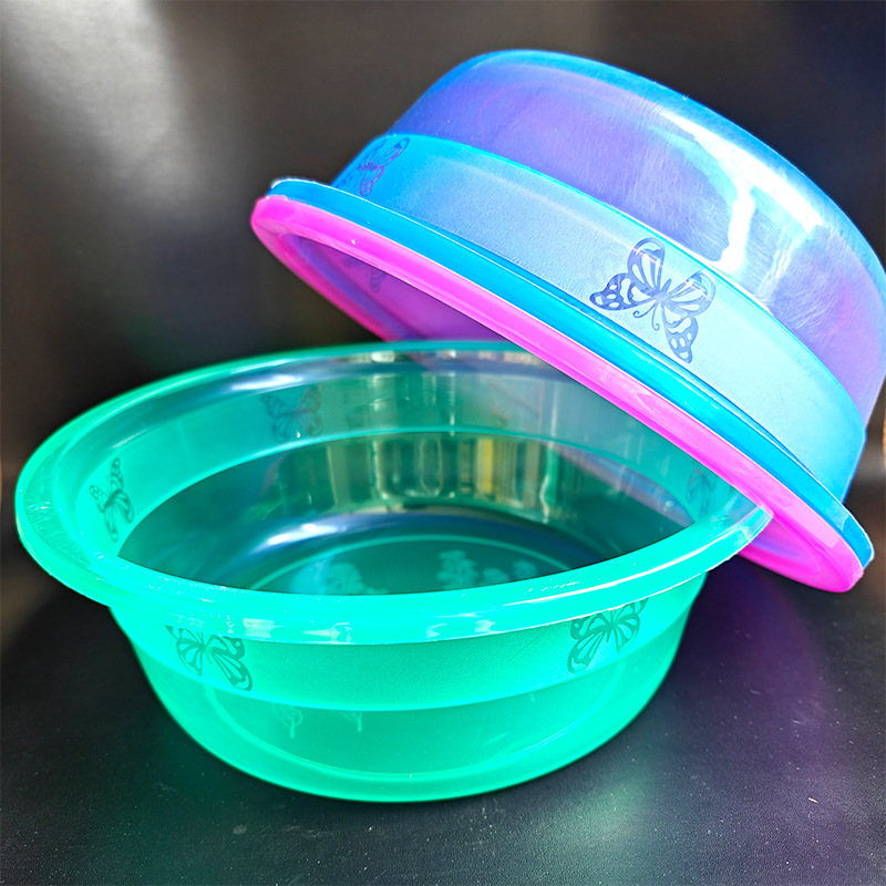 【 Zone 3-7 】32 Butterfly Basin 150 yuan per piece. 32 Butterfly basin, large plastic basin, transparent basin, vegetable and fruit washing basin, washing gift, washbasin, sales gift 2 yuan details Picture