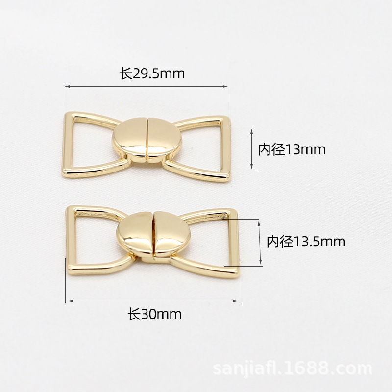 Wholesale of simple alloy accessories, metal bags, buckles, clothes, buttons, shirts, cardigans, decorative adjustment buttons and accessories Specification image