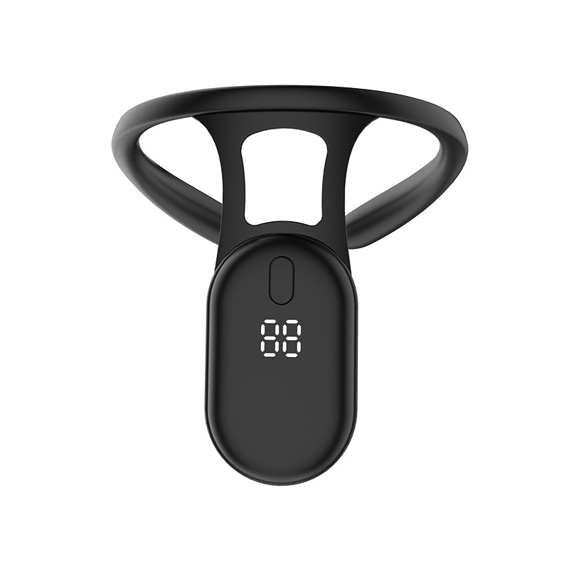 Kyphosis Correction With Children Intelligent Corrective Posture Elf Vibration Reminder Hanging Neck Lcd Display Sitting Posture Reminder Item Picture