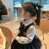 Girls' school-style jk dress for children 2024 new autumn dress, two cute princess dresses for babies Application Scenario