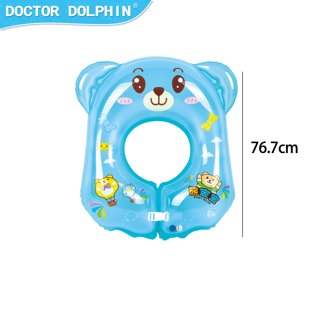 Doctor Dolphin Baby Swim Collar Inflatable Swim Collar Double Thickened Baby Collar With Bell details Picture