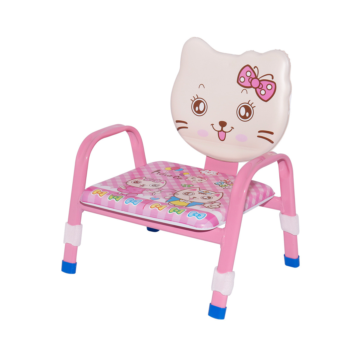 婴儿童猫头宝宝椅带餐盘吃饭便携靠背椅详情图4