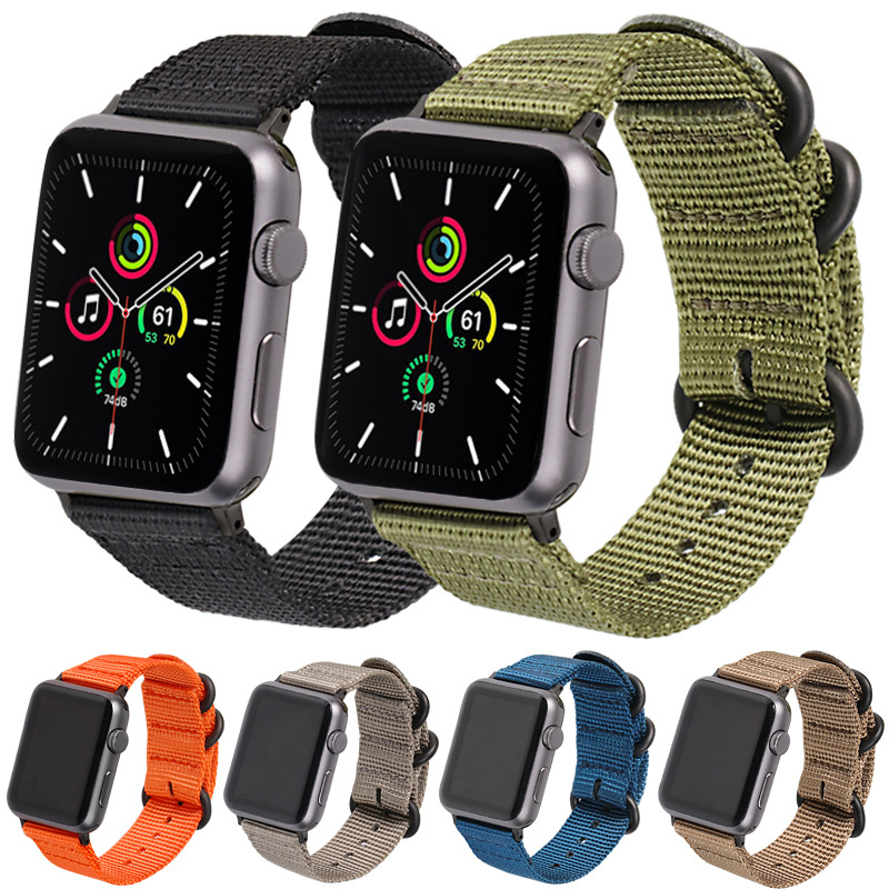 61s适用Apple苹果手表iwatch78代苹果尼龙手表带876543se智能手表