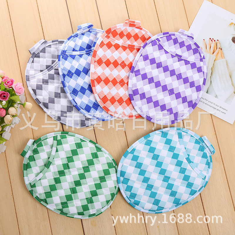 【LOVELY HOME】【 Hold Jia 】 Extra thick oval heat insulation gloves Heat insulation mat kitchen diamond print double ironing full figure